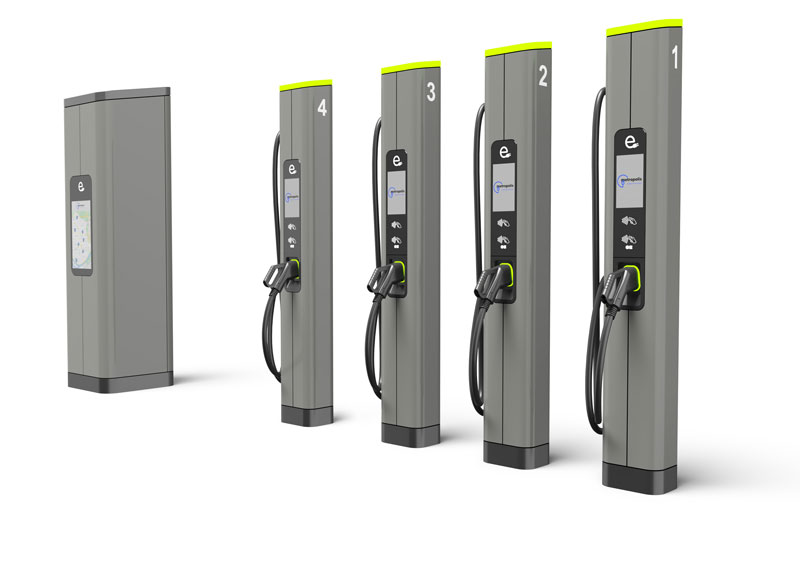 Bornes de recharge rapide pour véhicules électriques