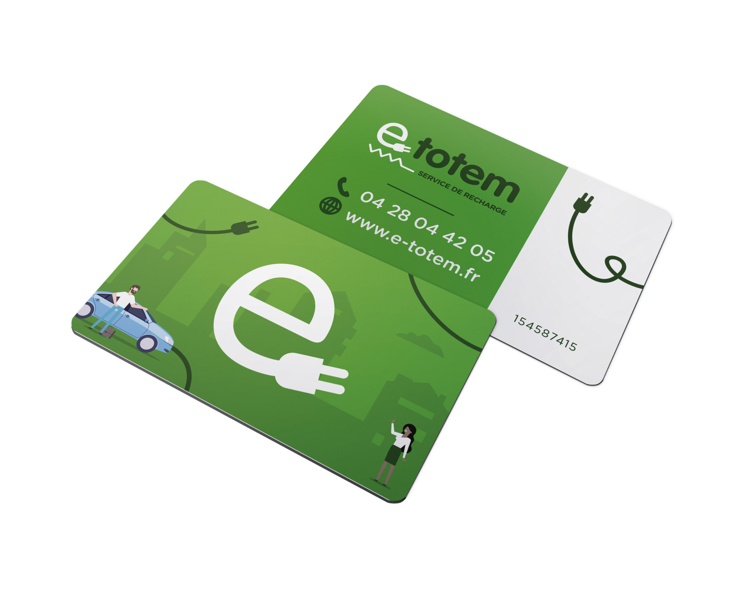 Carte de recharge pour véhicules électriques