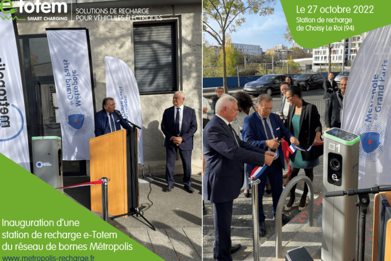 L'Inauguration bornes e-totem pour Métropolis à choisy-le-roi