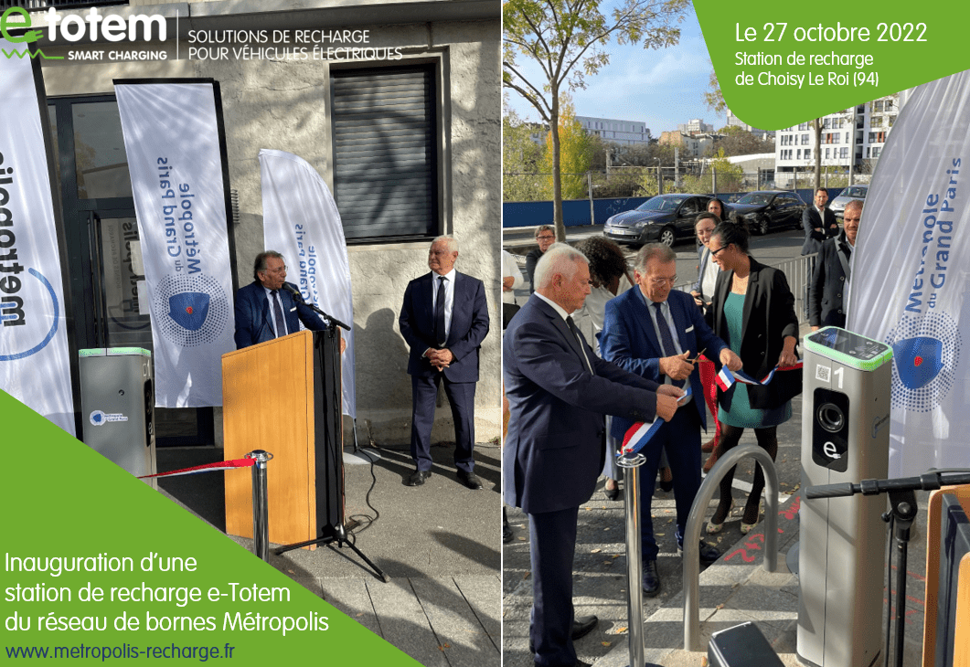 L'Inauguration bornes e-totem pour Métropolis à choisy-le-roi