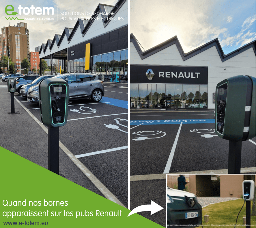 bornes e-totem et renault