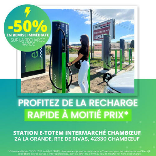 recharge à moitié prix intermarché Chamboeuf et e-totem recharge à moitié prix intermarché Chamboeuf et e-totem